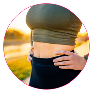 A flat tummy from optimized digestion